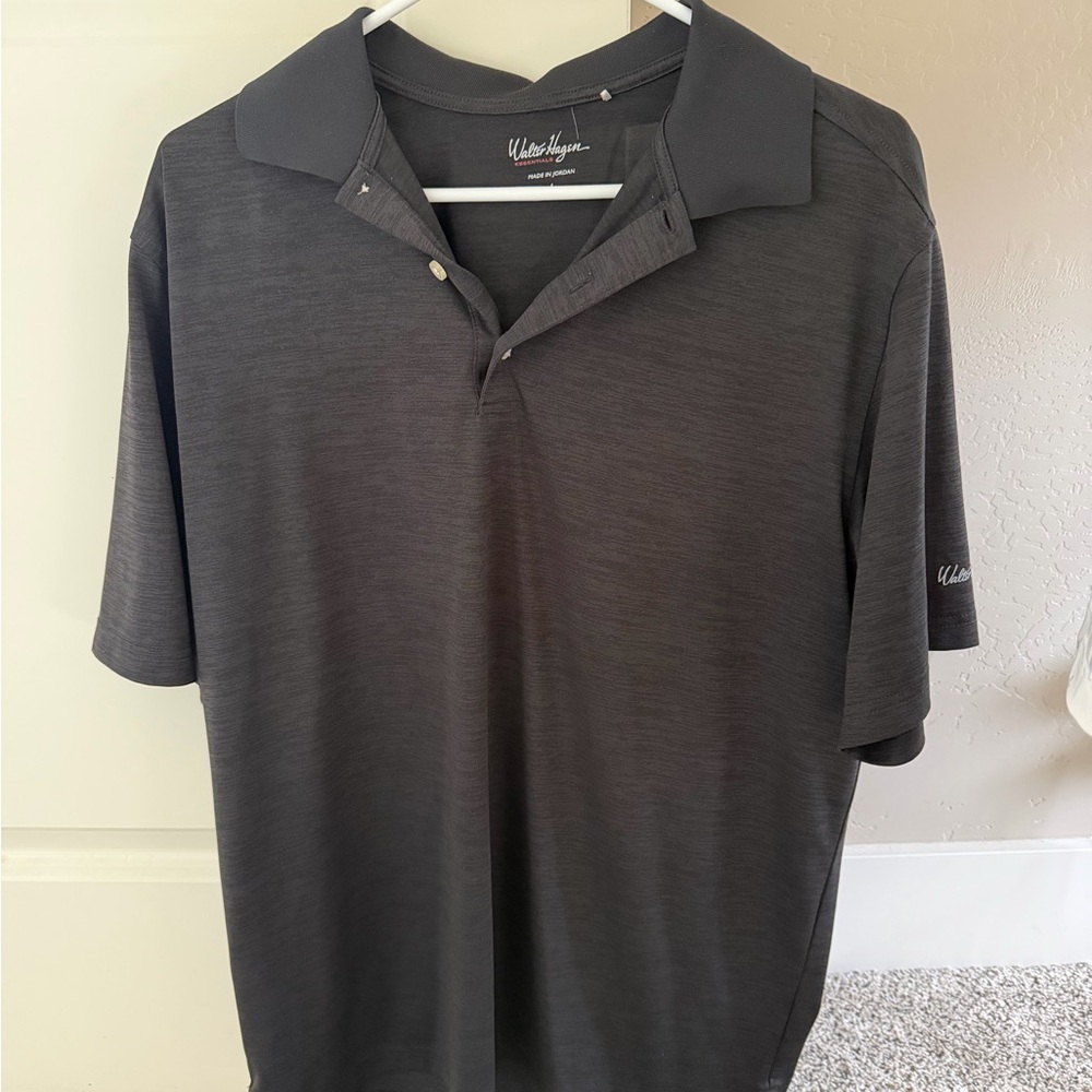 Walter Hagen Men's Charcoal Gray Performance Polo
